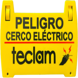 Letrero de Advertencia con logo para Cercas Eléctricas