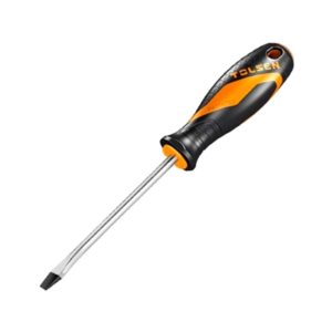 Desarmador plano Tolsen 1/4 x 4 con mango ergonómico