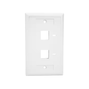 FACE PLATE 2 PUERTOS 70X115MM - TECLAM