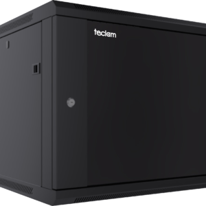 Gabinete Metálico de Pared 9U con Ventilador IP64 Negro