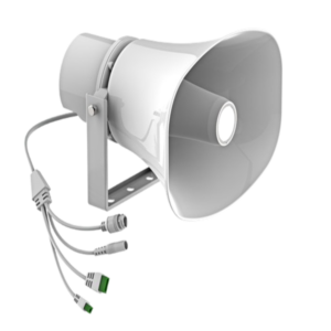 Altavoz IP con bocina HD para exteriores con IP66
