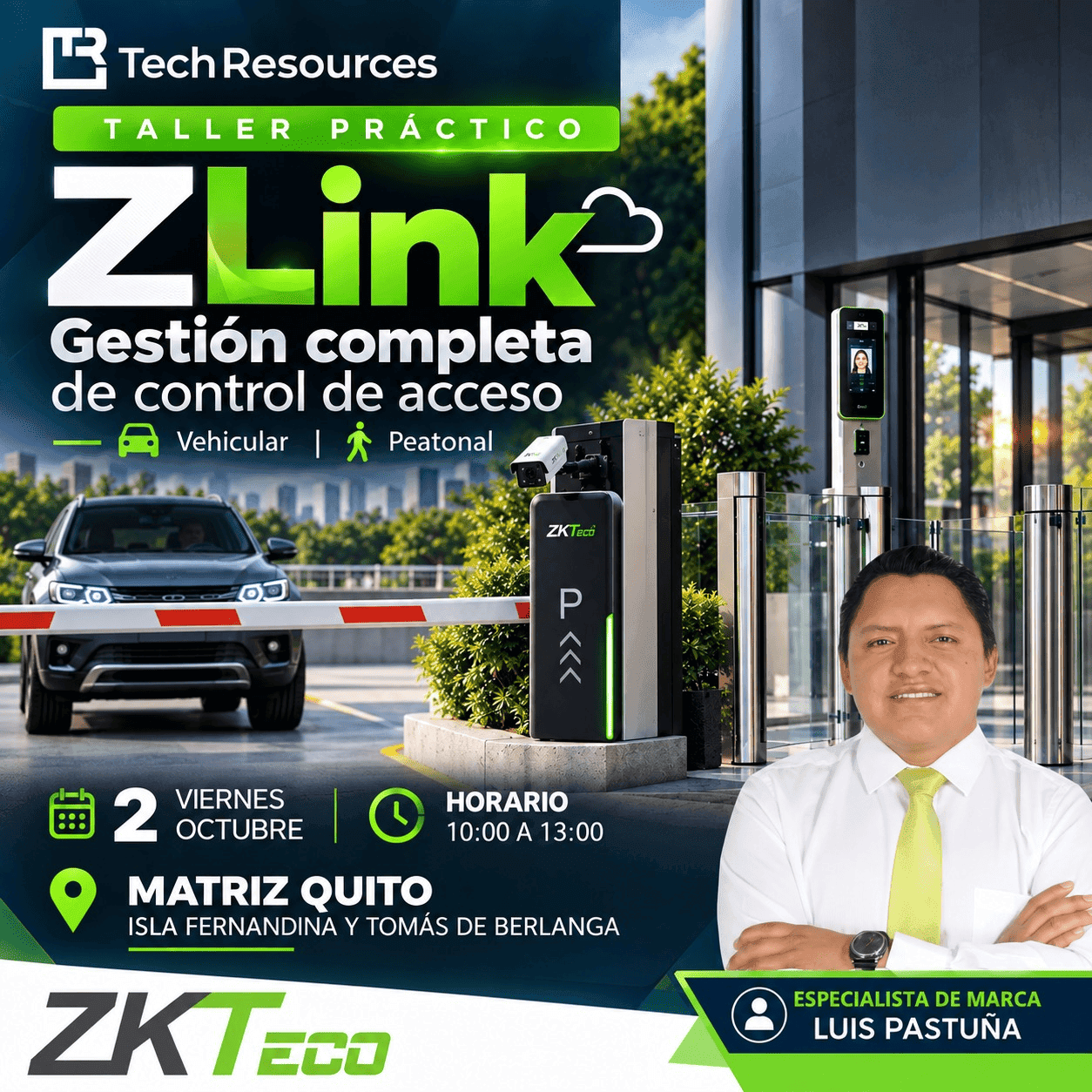 gestion completa de acceso zkteco