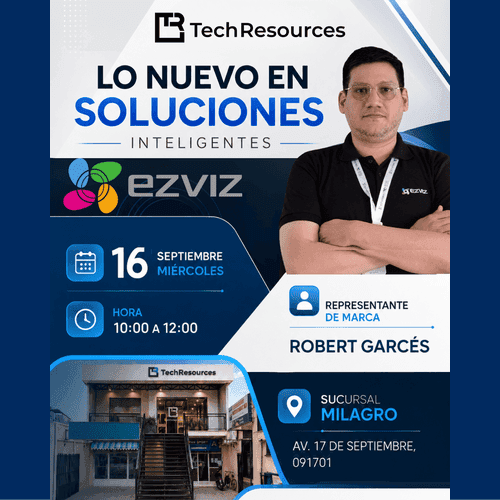 Lo nuevo en soluciones inteligentes EZVIZ - Sucursal Milagro, septiembre 2026